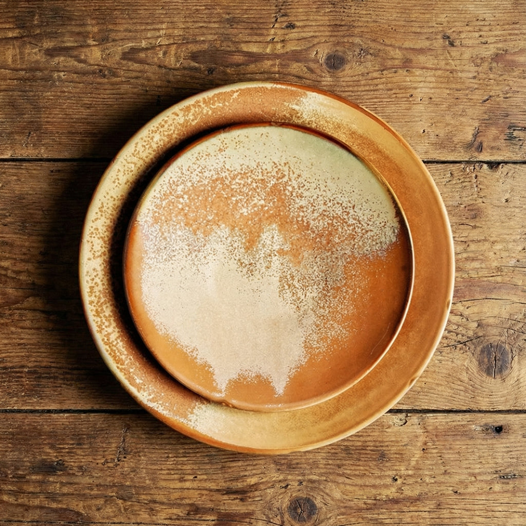 Classic Handmade Ceramic Plate Modern Minimalist Design